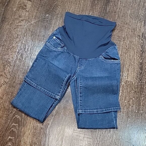 Indigo Blue Secret Fit Belly Stretch Maternity Jeans - Picture 2 of 16